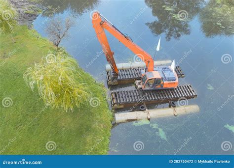 mini excavator cleaning pond|cleaning ponds with excavators.